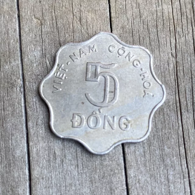 Coin, Vietnam, 5 Dông, 1966 Very Clean