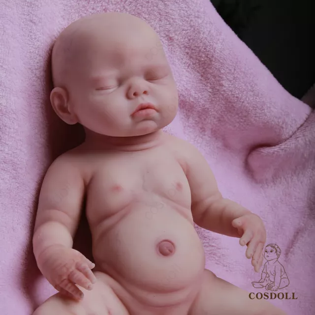Silicone Dolls, 22 David Reborn Baby Doll Boy, Silicone Vinyl Body