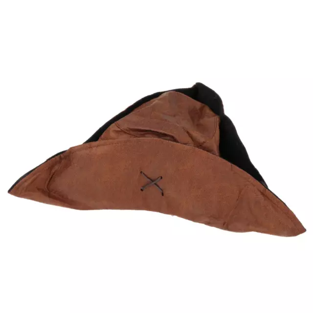 1 Piece Tricorn Accs Brown Pirate Hat for Outdoor Costume Unisex Children