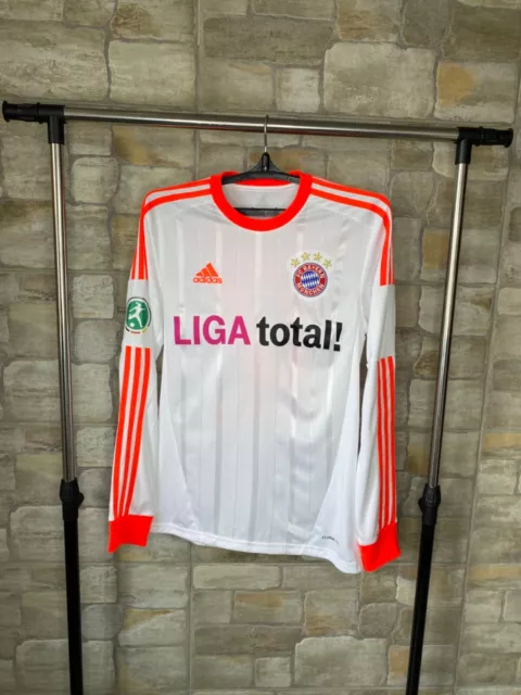 Camiseta FC Bayern Munich #17 De Pol adidas manga larga 2012/13 talla S