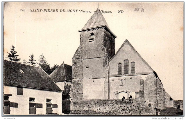 58 SAINT PIERRE DU MONT - l'eglise,