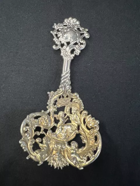 GORHAM CHERUBS Bon Bon Spoon No. 589 1890 STERLING SILVER 5''