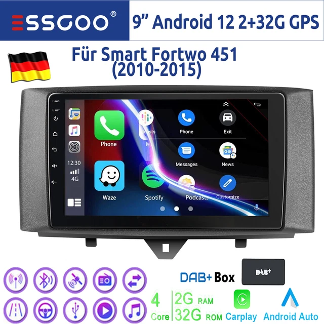 2+32G 9" Android 15 Autoradio Carplay GPS NAVI BT Für BMW 1
