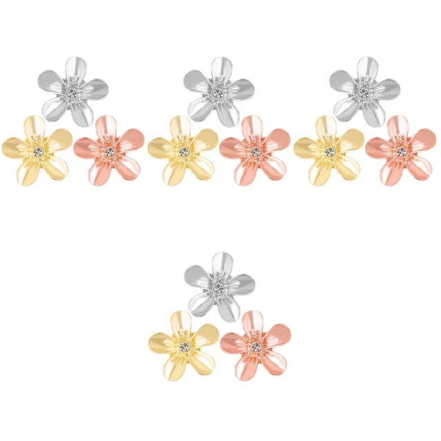 12 Pz Cinturino in Metallo Anello Decorativo Cinturino Orologio Donna Forniture