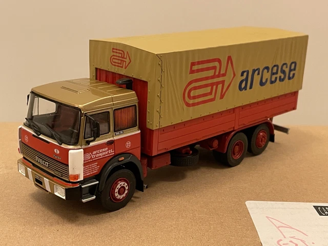 Camion Iveco 1/43 Avec Hélicoptère Ferrari - Miniature Neuve, Véhicule De Transport