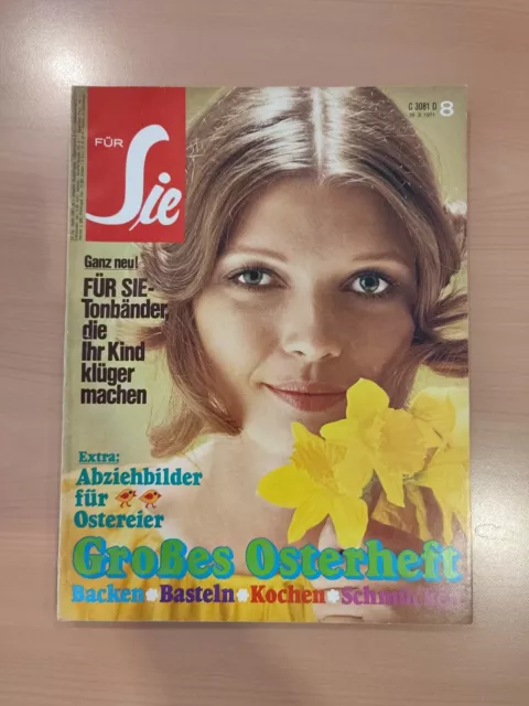 Frauenzeitschrift Für Sie Heft Nr. 8 vom 26.03.1971 Gruner und Jahr AG