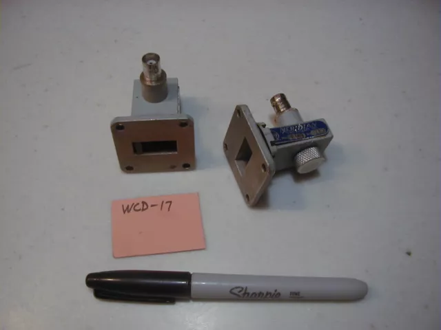 WCD-17 Meriden 294-2 WR-90 Waveguide Crystal Detector, 8-12.4 GHz Nice!