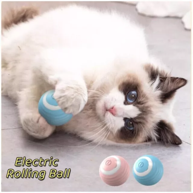 AU Pet Cat Dog Toy Automatic Rolling Ball Electric Teasing Smart Toys Balls