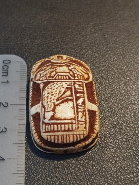 Handgesch. ägyptischer Skarabäus aus Speckstein-LUXOR 3,5x2,5 cm