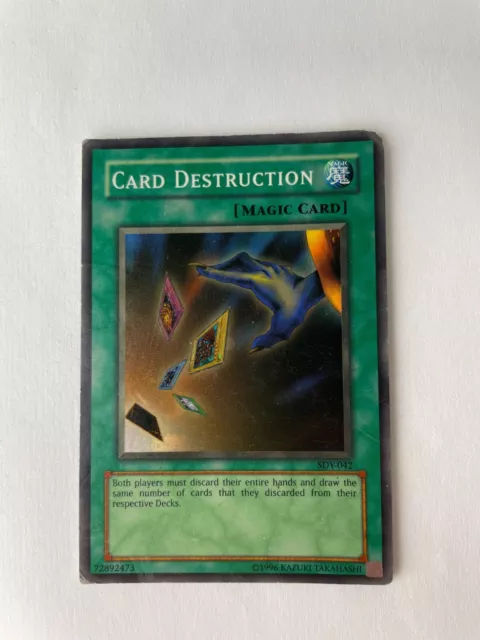 Carte Yu-Gi-Oh! (Konami) / Card Destruction / SDP-002 / 1996 / ⚡️ Holographique