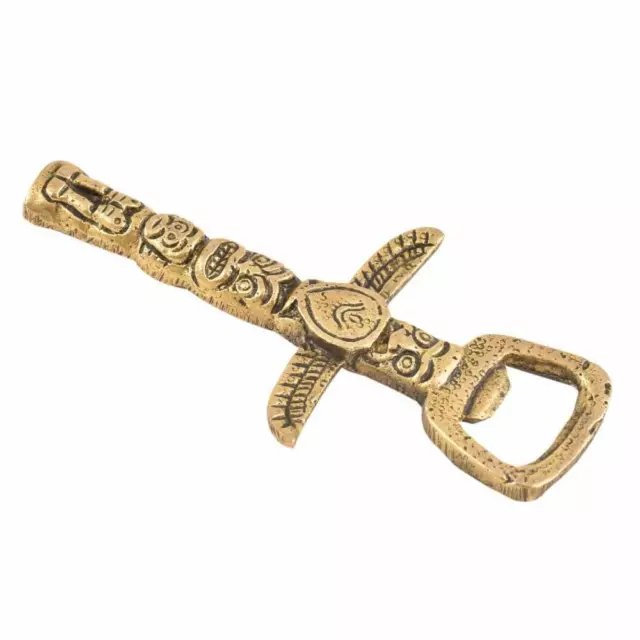 Handmade Brass Mayan Civilization Pack of 1 Bottle Opener Beer Soda Wine Cork