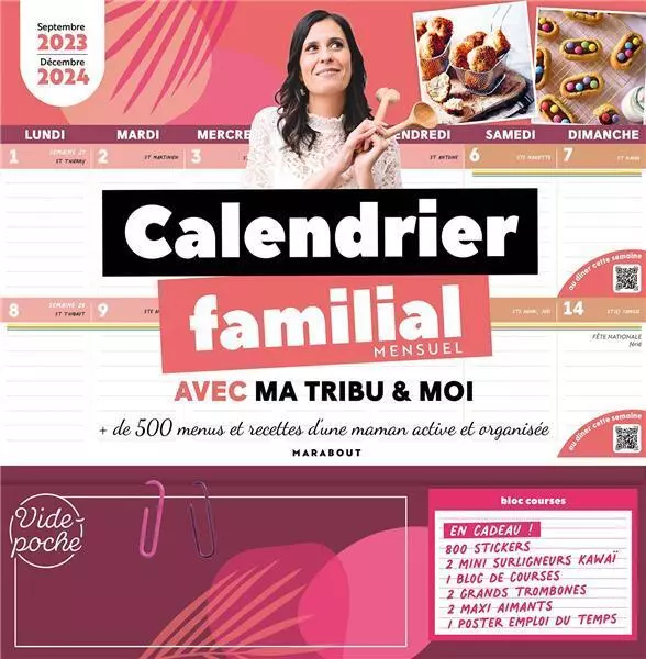 Marianne Doubrère - Le grand calendrier familial : de septembre