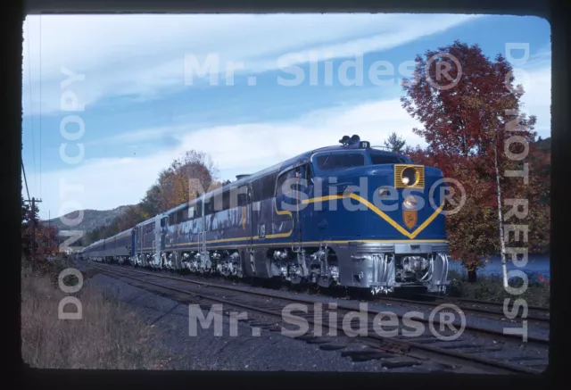 Original Slide D&H Delaware & Hudson ALCO PA1 19 & 2PAs W/Psgr North Creek NY