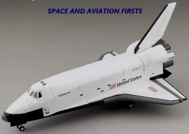 NASA Space Shuttle Orbiter "Enterprise" Star Trek Named Rare Diecast Model 1/200