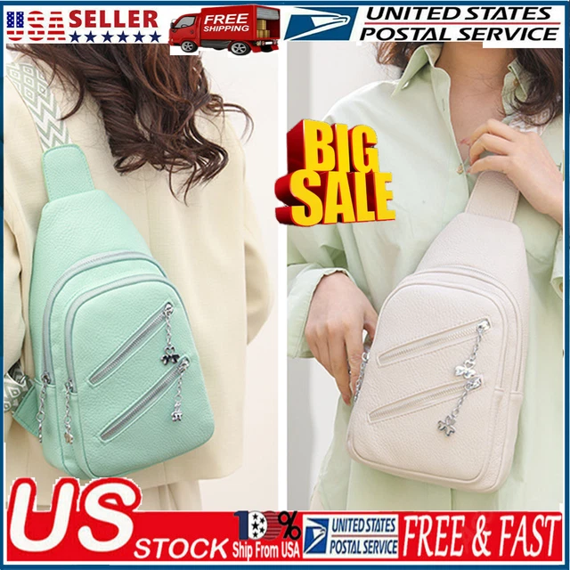 Women Men Sling Bag Chest Fanny Packs Cross Body Travel Sports Shoulder Backpack