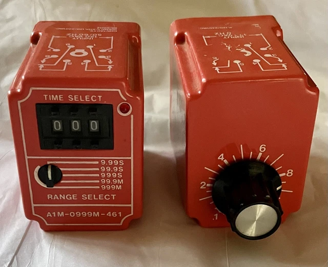 NCC Solid State Timers Lot  Model  T1K-10-461 Rng . 1 - 10 Sec & Aim 0999M -461