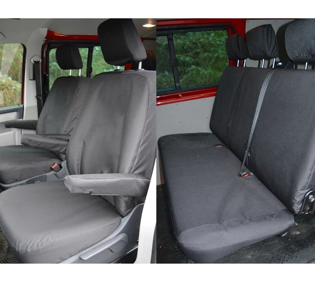 VW Transporter T5 Kombi Seat Covers (Captain Seats) Tailored Heavy Duty Material