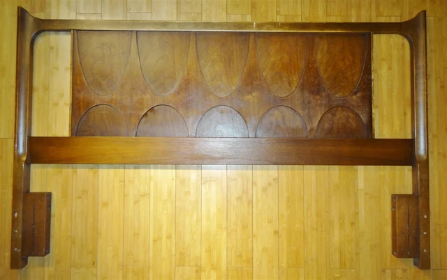 1960s Mid Century Broyhill Brasilia Bed Full / Queen Headboard