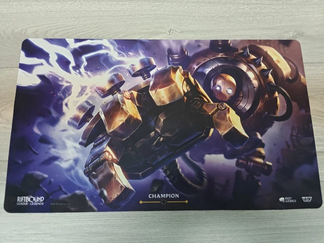 RIFTBOUND BLITZCRANK PLAYMAT Summoner's Skirmish 1st Place Prize $150. ...