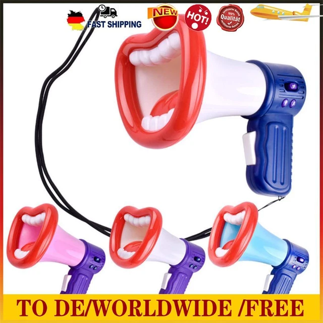 Children Handheld Loudspeaker Toys 3 Modes Educational Vocal Changer Gift Random