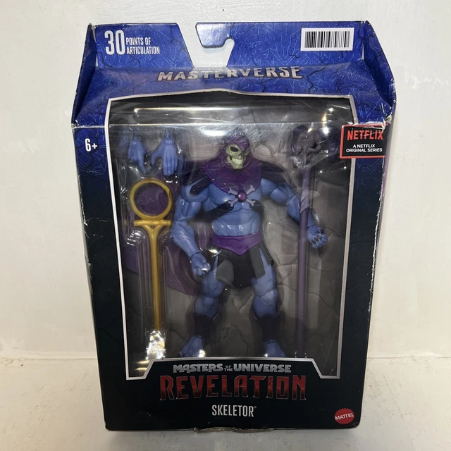 Maîtres De l'univers Figurine Articulée Origins Skeletor Dragon Blaster Deluxe, 14 Cm, avec 16 Articulations, Accessoires Inclus, À Collectionner, Jouet Enfant, A Partir De 6 Ans, HKM88