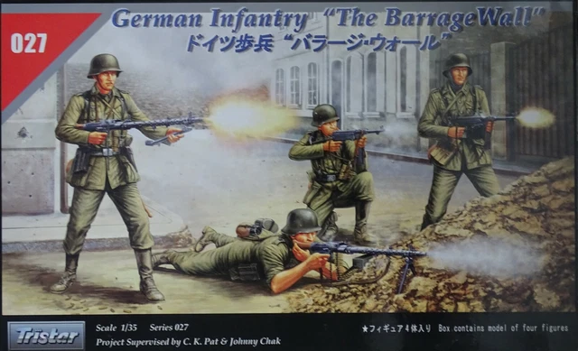 Kit Maquette Hobby Boss 1:35 German Infantry The Barrage Wall - Figurines Soldats Allemands - Neuf