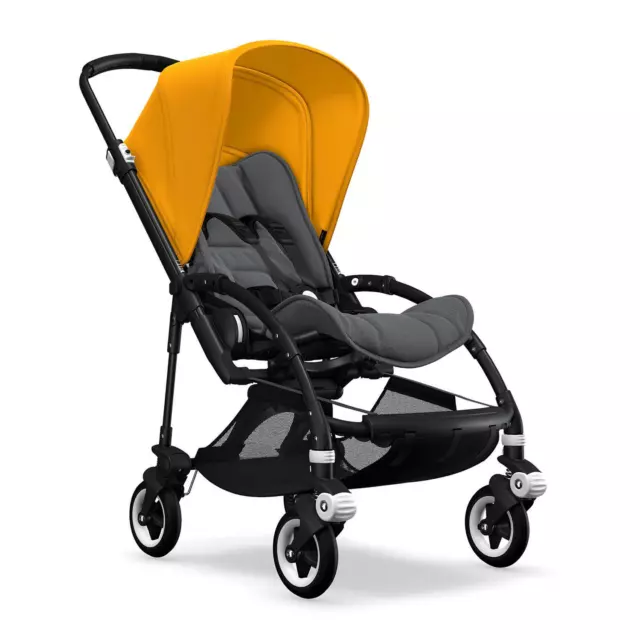 Bugaboo Bee⁵ Kinderwagen Sportwagen Reisebuggy Buggy Regenverdeck schwarz gelb