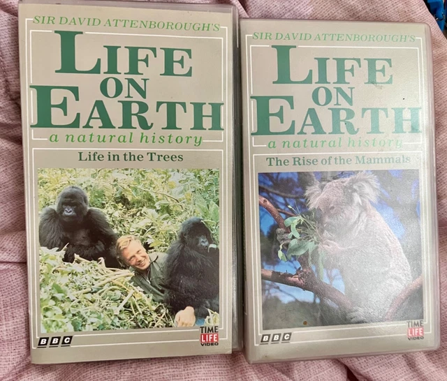 Life On Earth David Attenborough Bbc Vhsx2 6 00 Picclick Uk