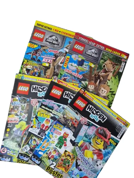 Lego Hidden Side + Jurassic World Magazine Hefte Zeitschriften