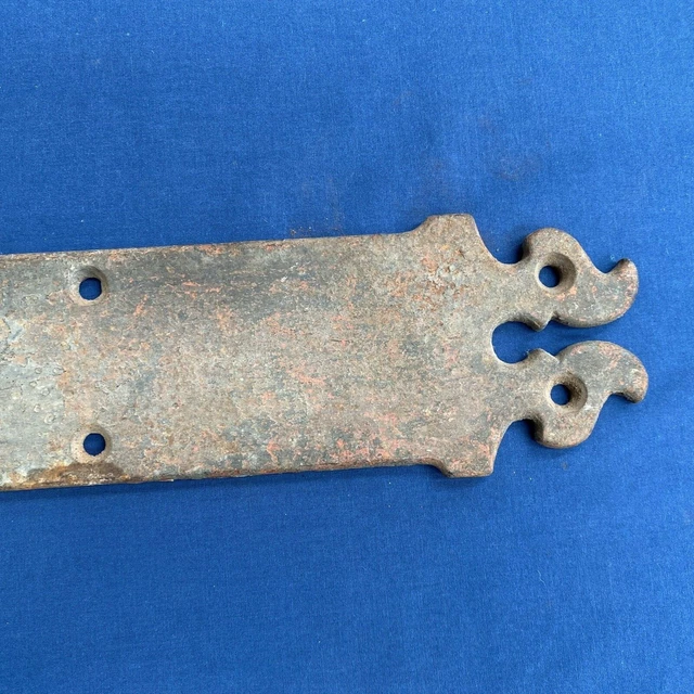 Vintage Antique Extra Heavy Cast Iron Barn Door Shed Strap Hinge 20 1/2" 4