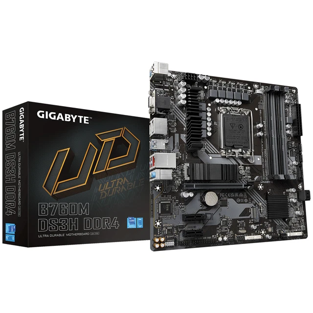 GIGABYTE B760M DS3H DDR4 Motherboard Supports Intel Core 14th Gen