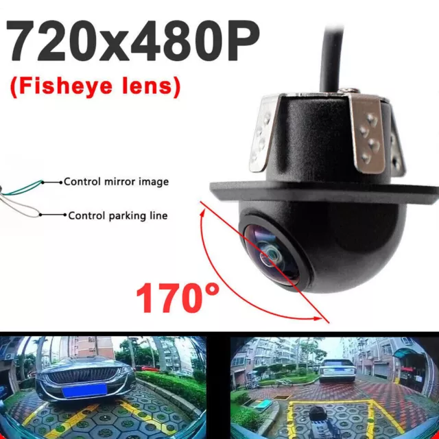 170° HD Rückfahrkamera Einparkhilfe Kamera Nachtsicht Mini Auto KFZ Wasserdicht