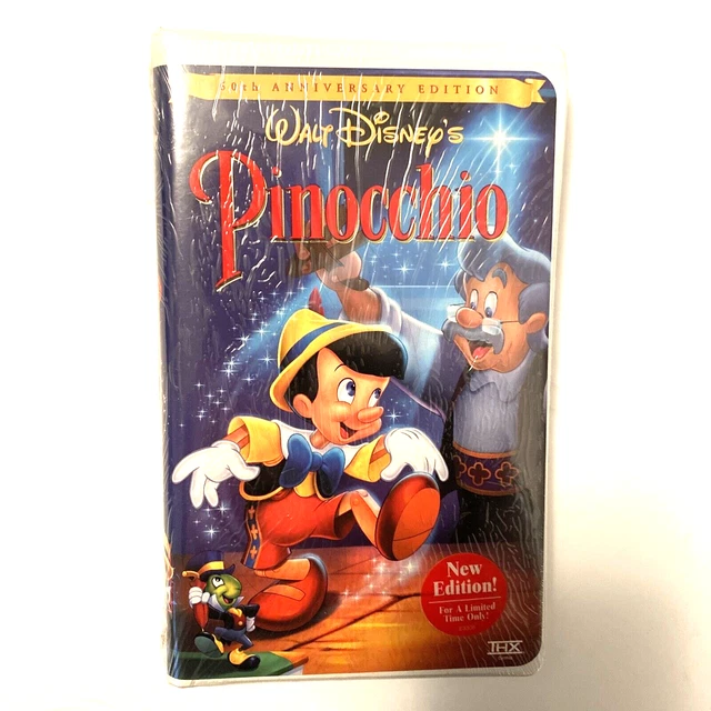 Pinocchio VHS 1999 Clam Shell Gold Collection new FACTORY SEALED