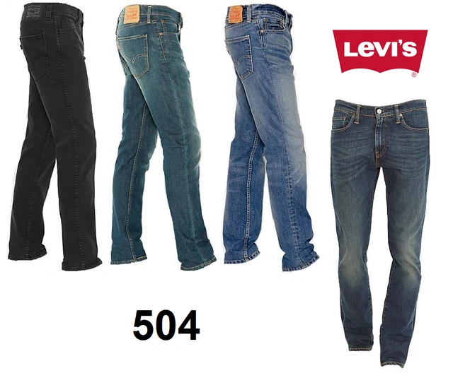 VÉRITABLE JEAN HOMME LEVIS 504 coupe droite régulière en denim bleu LEVI  **Neuf stock** EUR 39,70 - PicClick FR