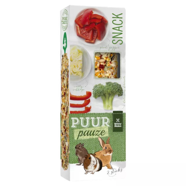 Witte Molen Puur pauze sticks peperoni e broccoli 110 g, NUOVI