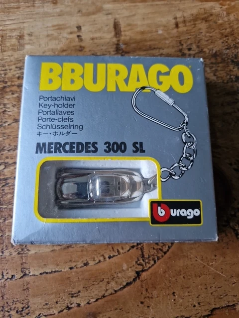 BURAGO MERCEDES BENZ 300 SL Key Holder 1954 Ring /Fob Made In Italy Cod 4513 Box £21.95 BURAGO MERCEDES BENZ 300 SL Key Holder 1954 Ring /Fob Made In Italy Cod 4513 Box £21.95