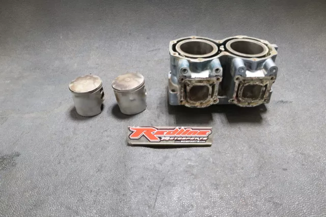 1992 Yamaha Waverunner Iii 650 Wra650 Engine Motor Piston Cylinders Block Jug 6M