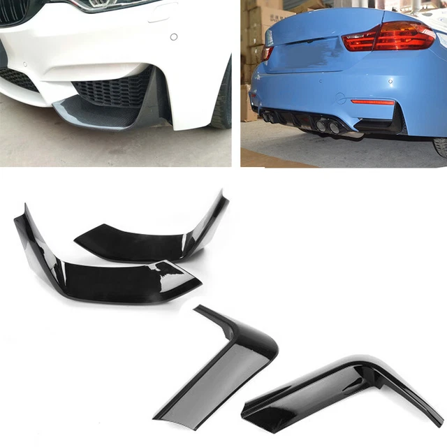 Black Front&Rear Bumper Splitter Lip Spoiler For BMW F80 M3 F82 F83 M4 14-2020