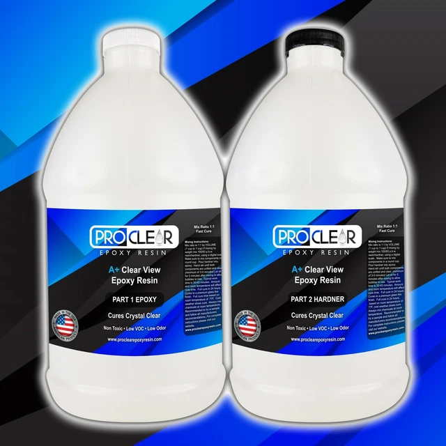 CRYSTAL CLEAR EPOXY Resin 1 Gallon Kit Easy Mixing General Purpose