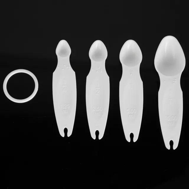 4x/Set Braille Measuring Spoon Cup Kitchen Baking Tool Cooking Accessory GFL