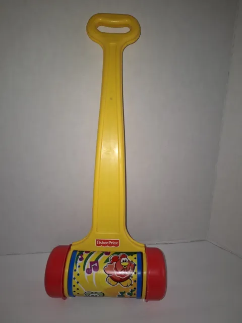 Vintage Fisher Price Musical Melody Chime Push Roller Toy