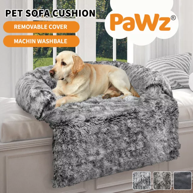 Pawz Pet Calming Bed Dog Mat Protector Sofa Cover Cat Washable Removable Cushion