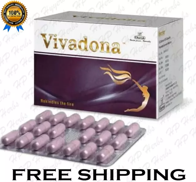 Charak Vivadona Sexo Potenciador Pastillas para Femenino Estimulante 60 Cápsulas