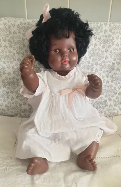 1960s Large Schildkrot Baby Doll, Turtle Mark Germany, 20"/50cm Tall