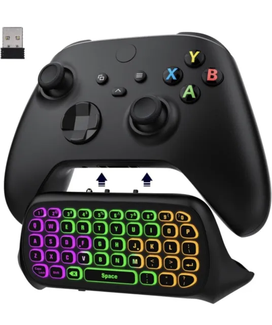 Moko Green Backlight Keyboard for Xbox One Controller, Xbox Series X/S, Wireless