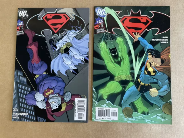 SUPERMAN/BATMAN #22 & 23 SET (DC, 2005)  1st BATMAN BEYOND IN CONTINUITY KEY