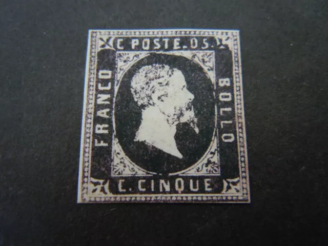 Sardegna 1851  Provabili Prove Di Stampa  5 Cent. Nuovo ** Leggi