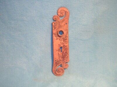 Vintage Brass RHC Vest Door Plate with Key and Knob Holes