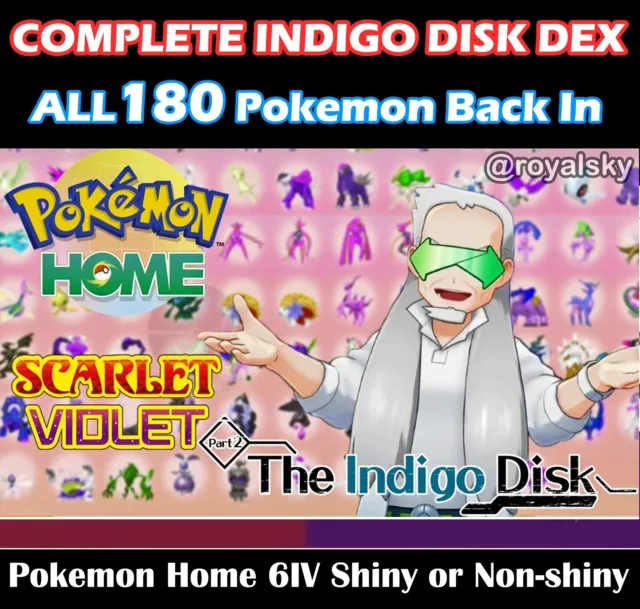 Pokemon Scarlet & Violet 6IV Shiny ALL 115 NEW PALDEA POKEDEX BATTLE READY