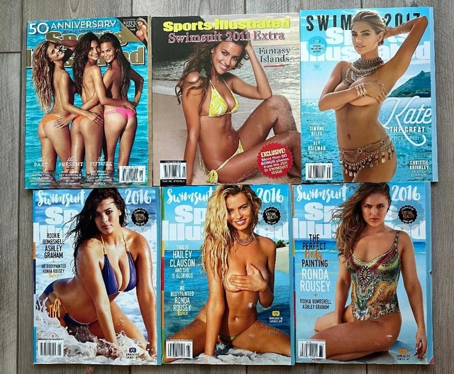 SPORTS ILLUSTRATED SWIMSUIT Magazine Lot (6) RARE Issues KATE UPTON